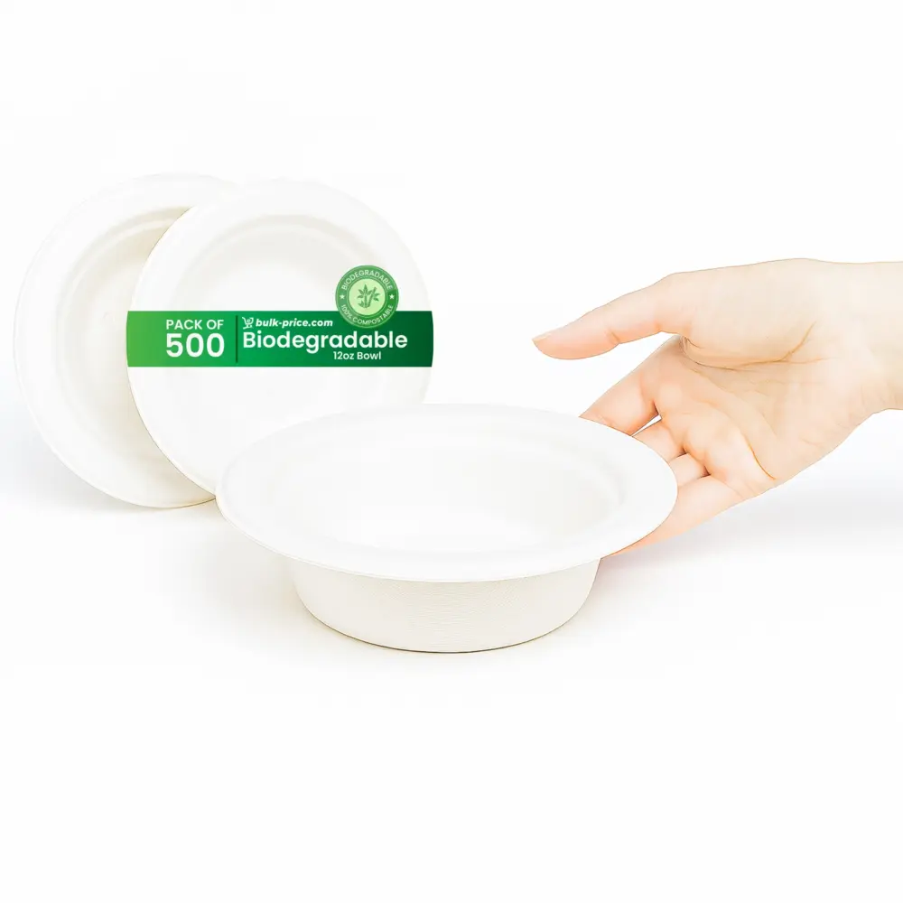 Biodegradable Bowls White 12oz-500