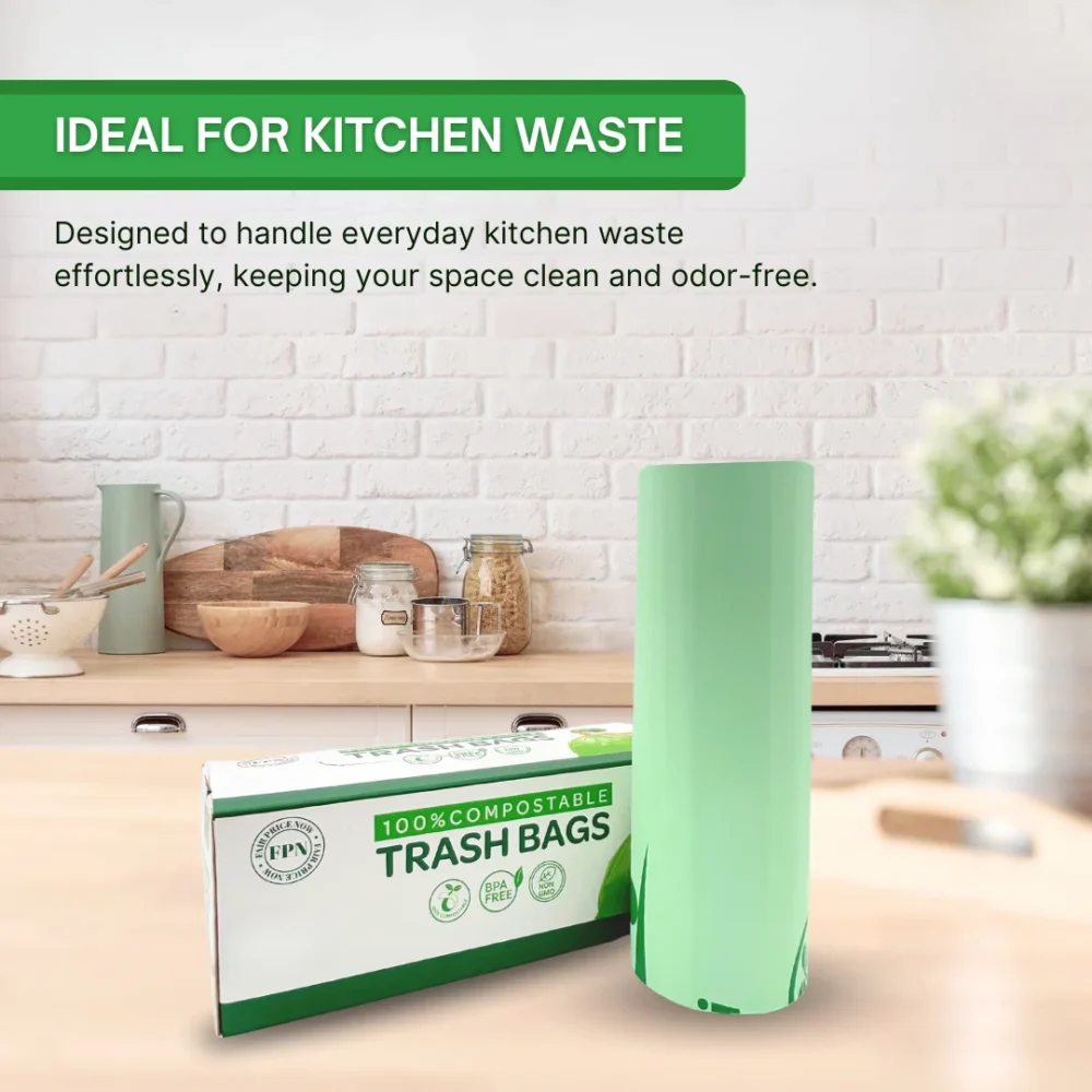 Trash Bags 25-30 Gallon 100% Compostable – Eco-Friendly, BPA-Free & Heavy-Duty - Image 4