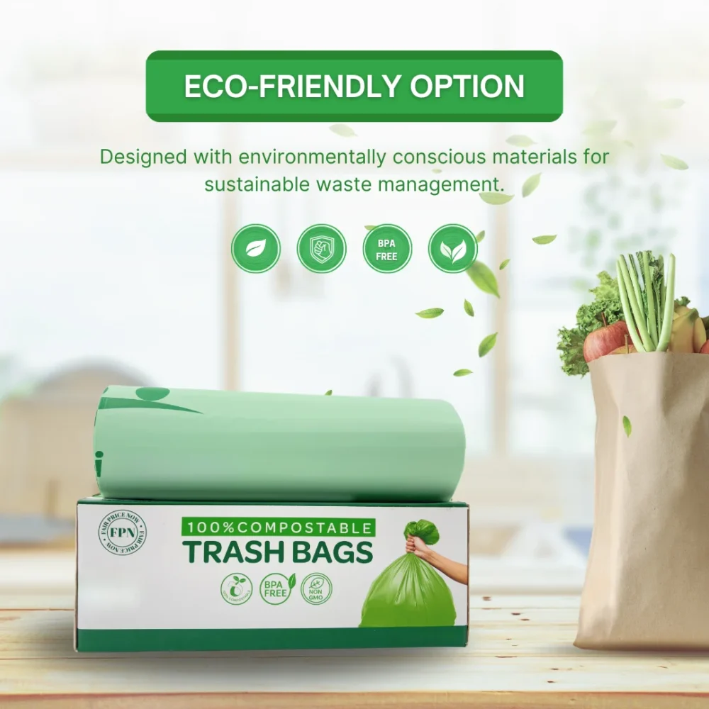 Trash Bags 25-30 Gallon 100% Compostable – Eco-Friendly, BPA-Free & Heavy-Duty - Image 5