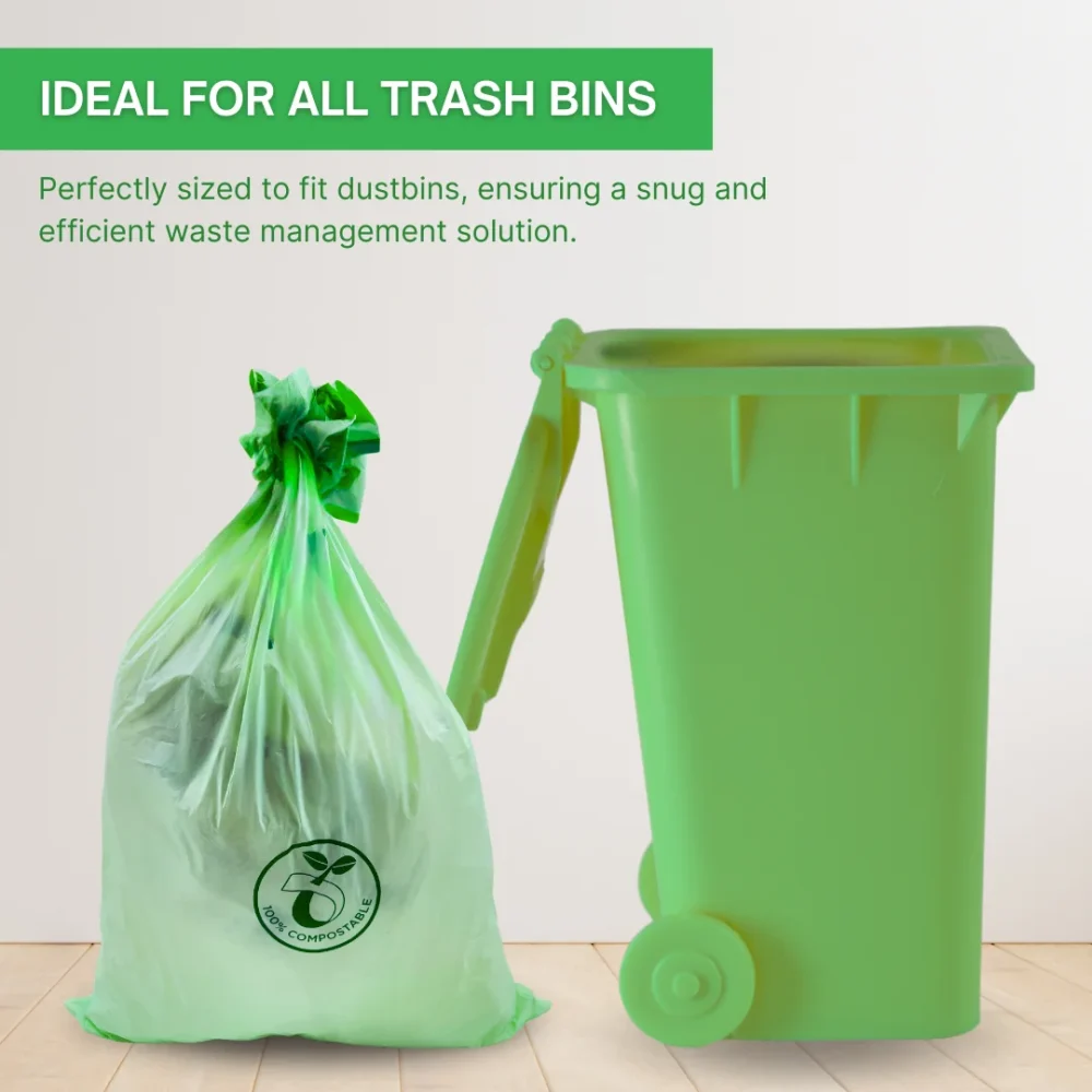 Trash Bags 25-30 Gallon 100% Compostable – Eco-Friendly, BPA-Free & Heavy-Duty - Image 7