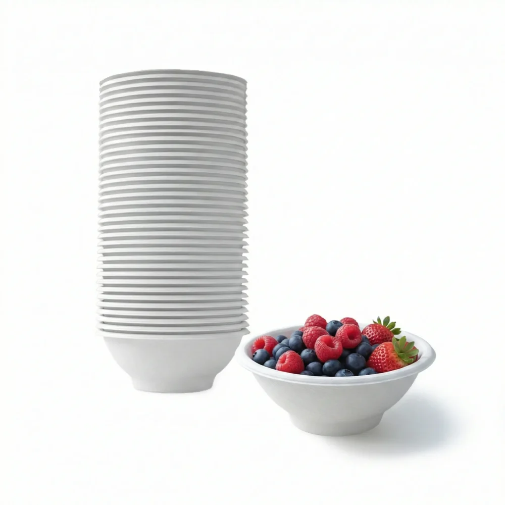 6oz Biodegradable Bowls White - Disposable Bowls