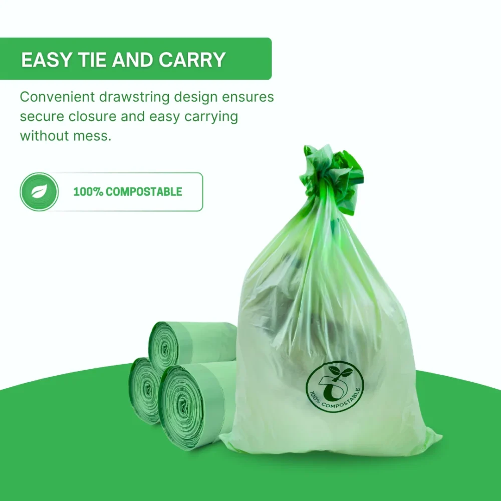 Trash Bags 25-30 Gallon 100% Compostable – Eco-Friendly, BPA-Free & Heavy-Duty - Image 8