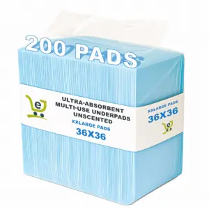 XXL Disposable Bed Underpads 36×36 Inch - Maximum Absorption & Leak-Proof Protection 20 Adult Pad XXLarge Size Pack Highlight 2x upscale