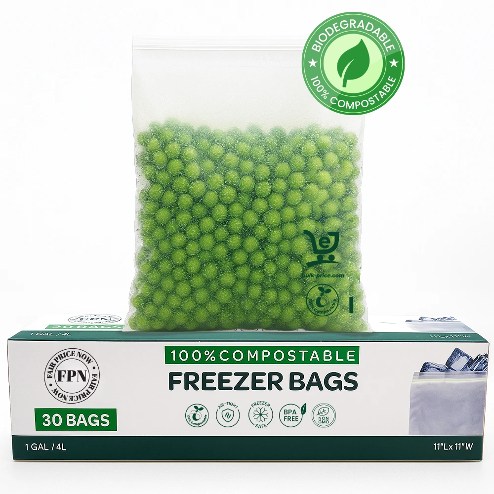 Compostable Freezer Bag For Frozen Vegetable & Meet