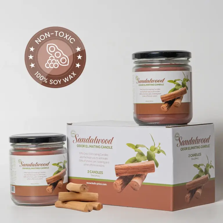 Sandalwood Odor-Eliminating Candle at Bulk-Price