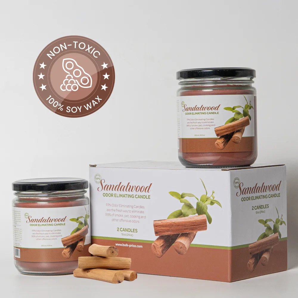 Sandalwood Odor-Eliminating Candle – Ideal for Meditation, Offices & Luxury Homes
