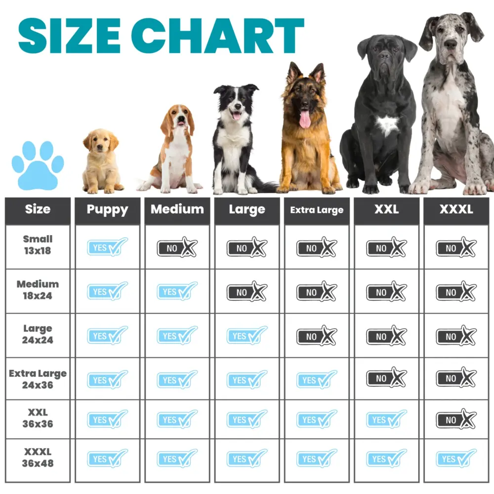 Extra Large Dog Pee Pads 24×36 Inch – Leak-Proof, Fast-Absorbent, Odor Control - Image 6