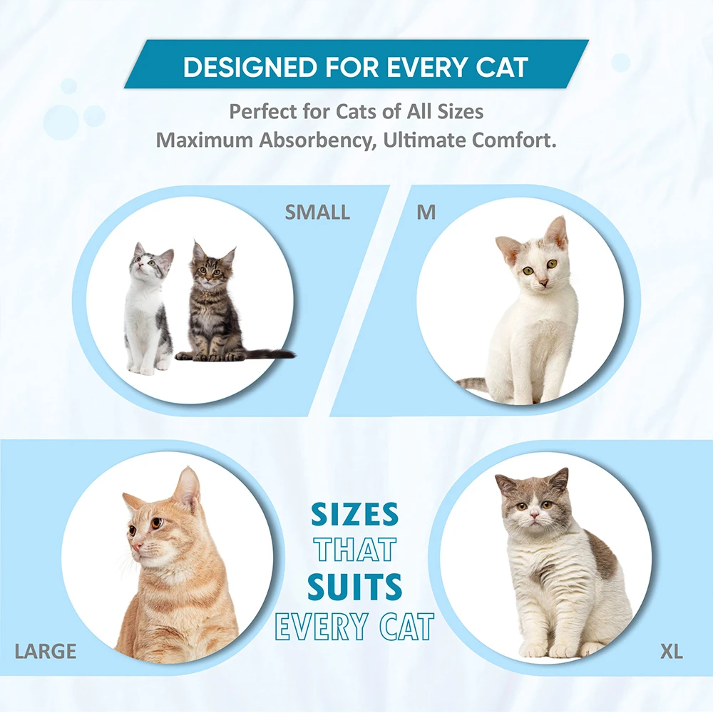 Small Cat Pee Pads Small Medium Large and XL Size Small Cat Pee Pads Small Medium Large and XL Size