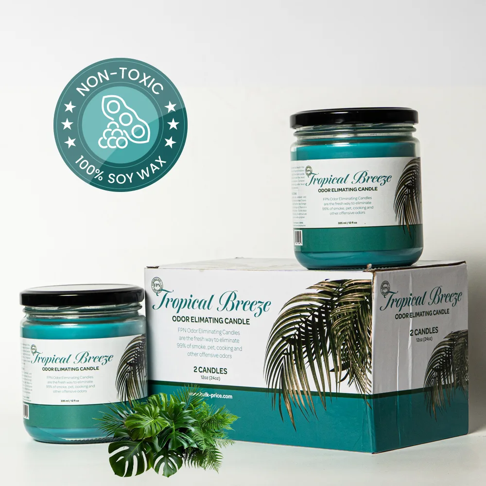 Tropical Breeze Odor-Eliminating Candle – Perfect for Kitchens, Rentals & Open Spaces