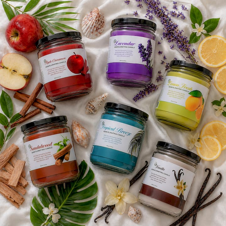 Sandalwood Odor Eliminating Candle (Pack of 2)