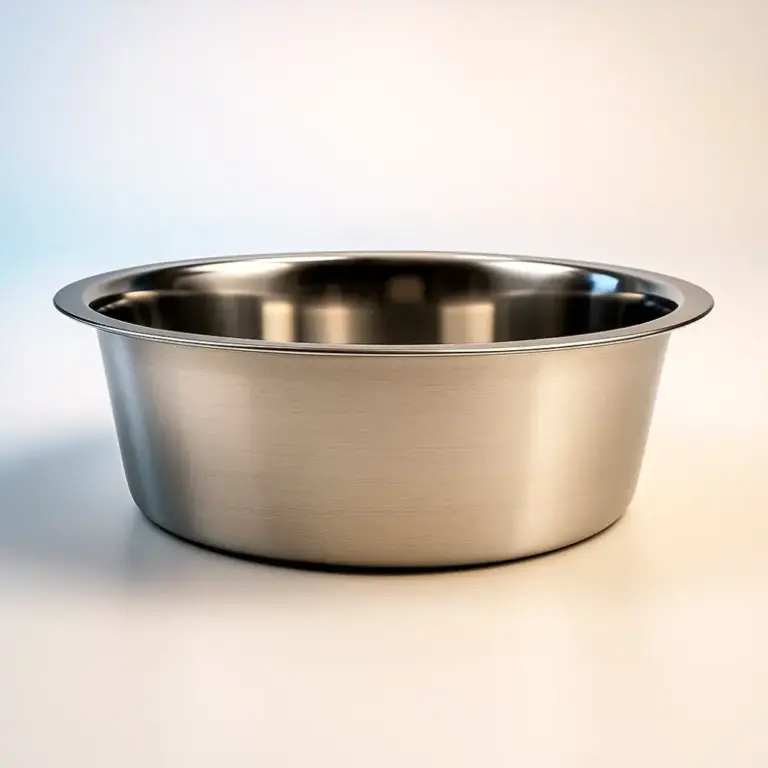64oz Large Stainless Steel Pet Bowl Durable Dish for Food or Water