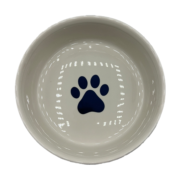 Cats Meow Navy Large Pet Bowl ideal for single or multiple cat