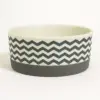 PET BOWL - CHEVRON GRAY - SMALL 4.25Dx2H - Shop Now at Bulk-Price