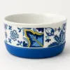 Decorative Small Pet Bowl with Portuguese Azulejos Pattern