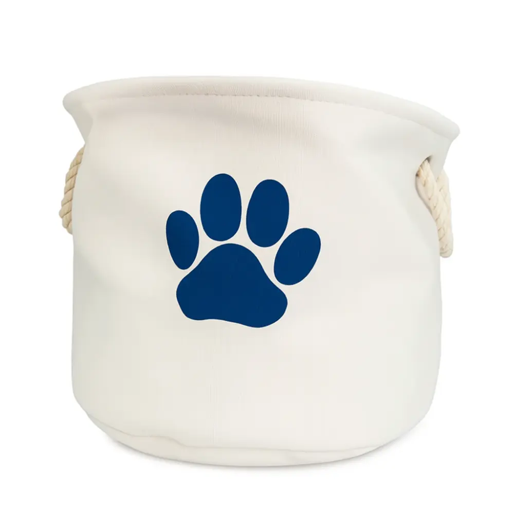 Medium Round Off-White Polyester PET Bin Paw