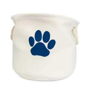 Medium Round Off White Polyester PET Bin Paw