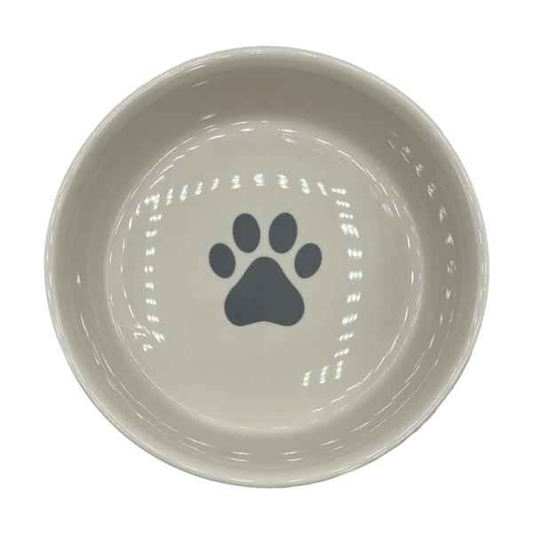 PET BOWL DOG SHOW GRAY LARGE