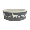 PET BOWL DOG SHOW GRAY LARGE.