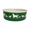 PET BOWL - DOG SHOW HUNTER GREEN - LARGE