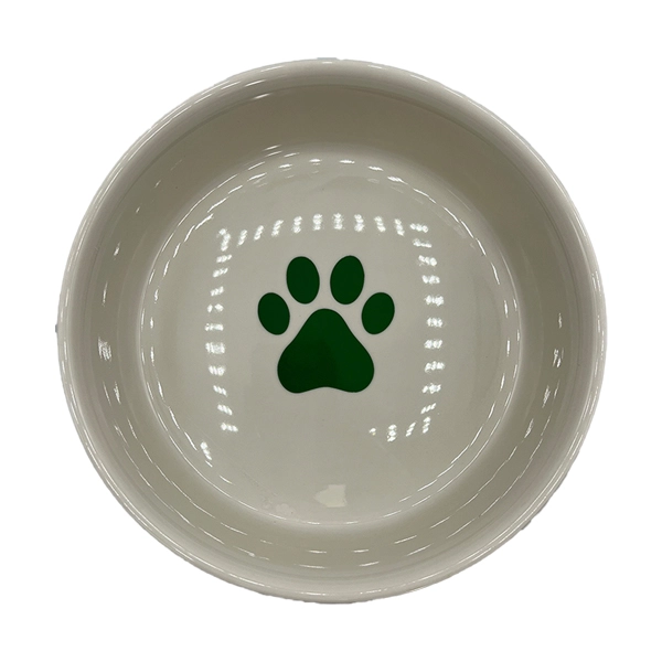PET BOWL DOG SHOW HUNTER GREEN LARGE