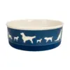 PET BOWL - DOG SHOW NAVY - LARGE 7.5Dx2.4H - Bulk-Price