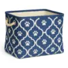 POLYESTER-PET-BIN-LATTICE-PAW-NAUTICAL-BLUE-RECTANGLE-LARGE