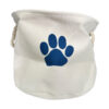 POLYESTER PET BIN PAW OFF WHITE ROUND MEDIUM