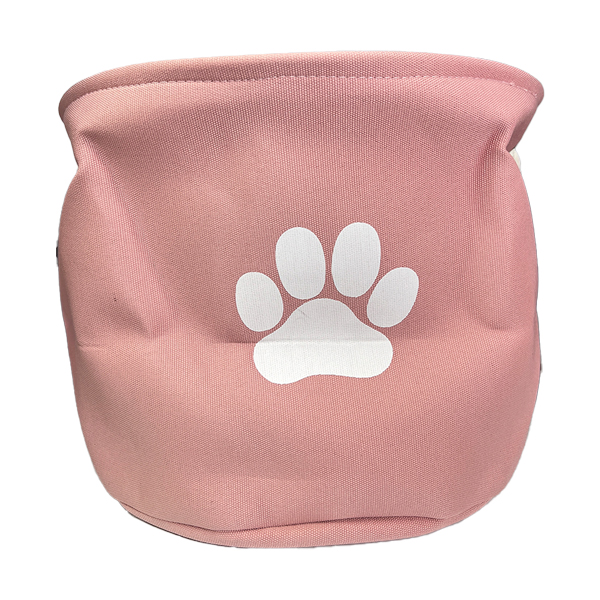 POLYESTER PET BIN PAW ROSE ROUND MEDIUM
