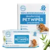 Biodegradable Deodorizing Pet Wipes Unscented for Campaign 60 Wipes