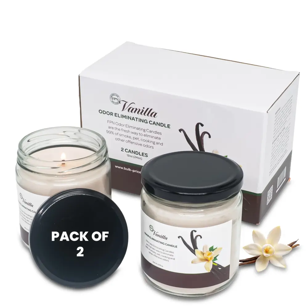 Vanilla Odor Eliminating Candle Pack of 2