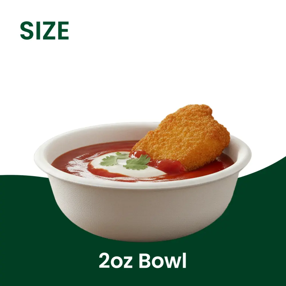 Disposable 2oz Bowls Portion Cups – Small Eco-Friendly Serving Bowls for Sauces, Dips, Dressings & Samples - Image 3