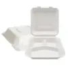9x9 - 3 Compartment clamshell