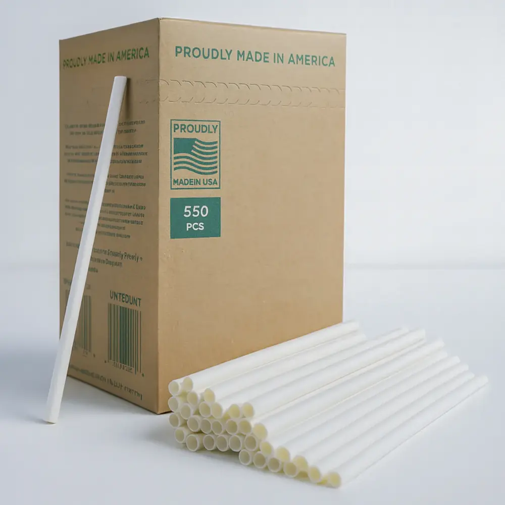 Arbor Biodegradable Paper Straws 550 Count – Made in USA