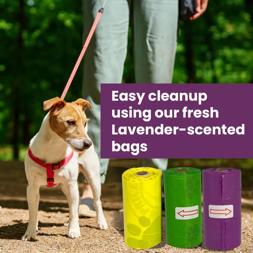 All bags use lavender