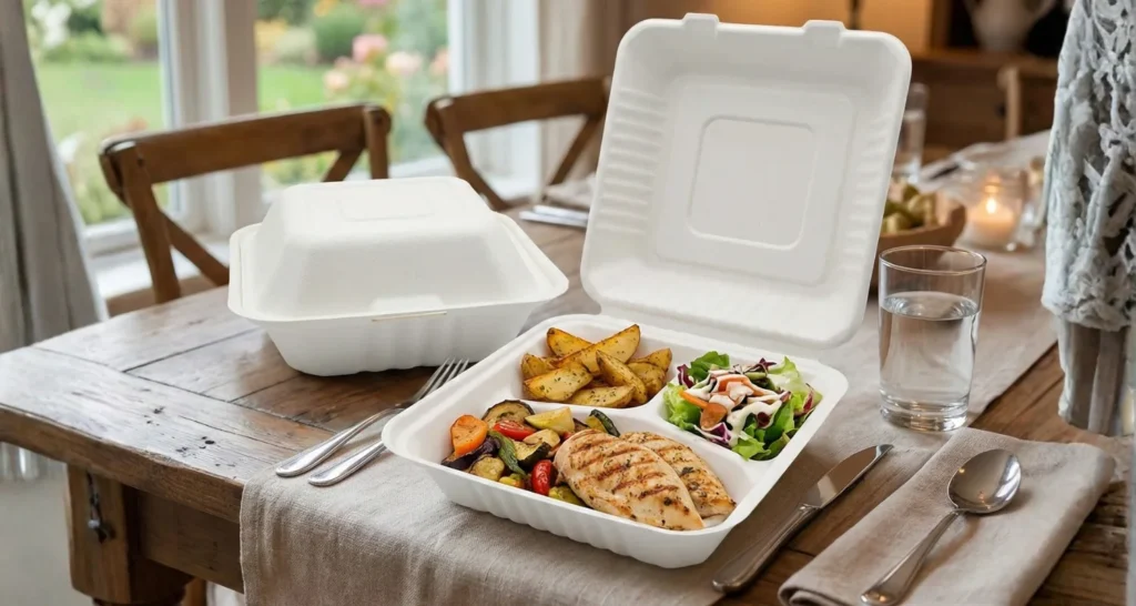 Biodegradable Clamshell Containers - Biodegradable Tableware