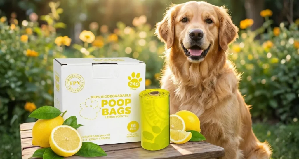 Biodegradable Dog Poop Bags: A Smarter, Cleaner & Eco-Friendly Choice for Pet Parents 2 Biodegradable Dog Poop Bags Lemon Scented
