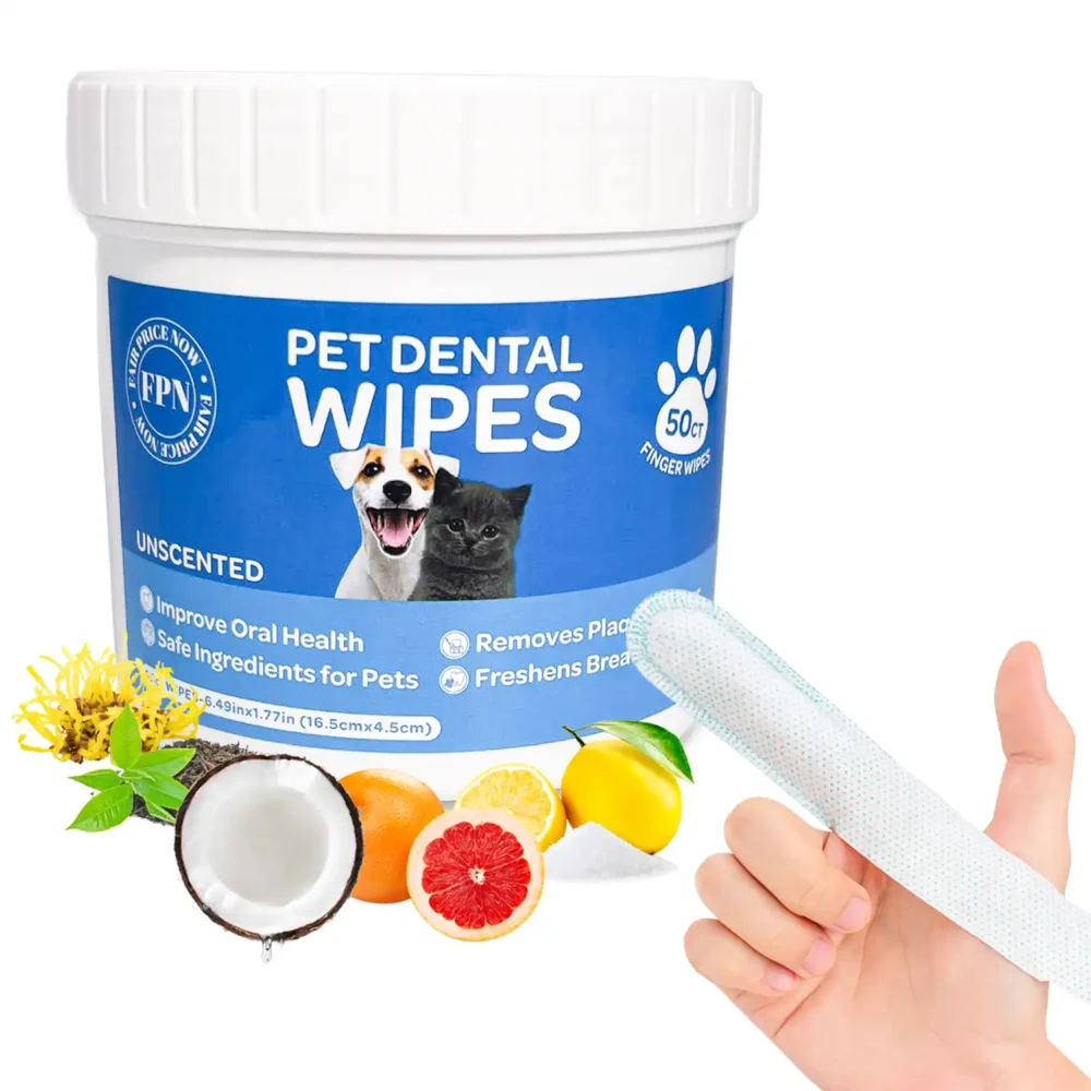 Pet Dental Finger Wipes