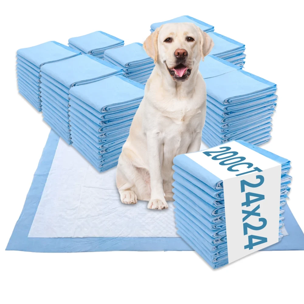 Large 24x24-blue-200 count Dog Training Pee Pads