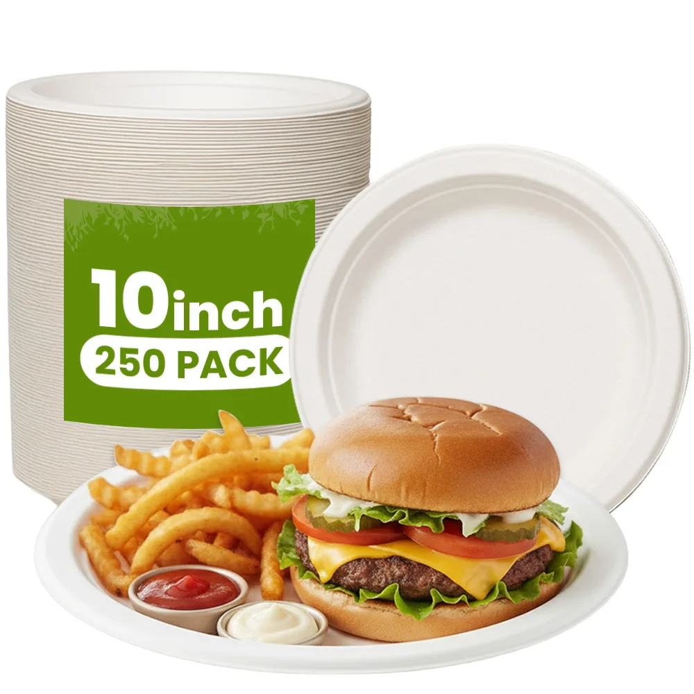 Square Plates Biodegradable Square Plates 250 CT