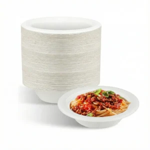 Biodegradable Bowls White - Compostable & Durable - 8oz & 12oz