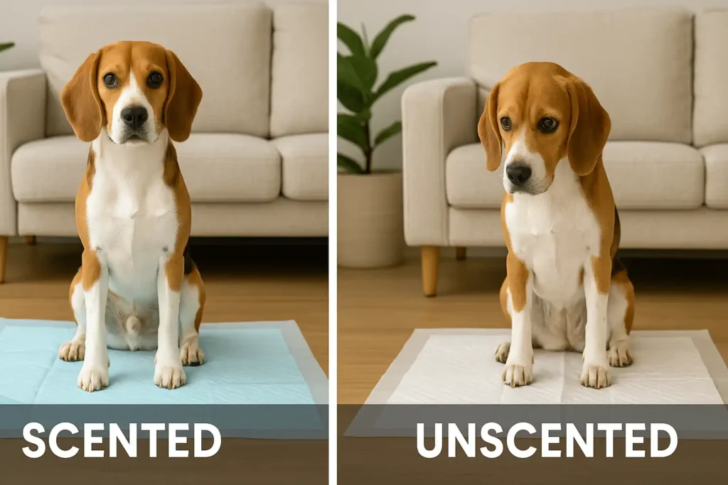 Dog Bule Pee pads and Unscented Pee Pads