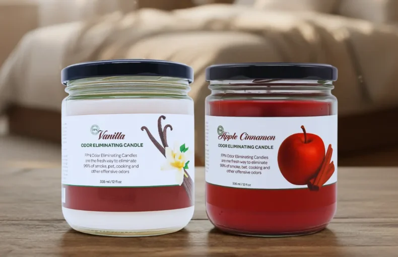 Discover Freshness with Our New Odor Eliminating Candles Vanilla & Apple Cinnamon
