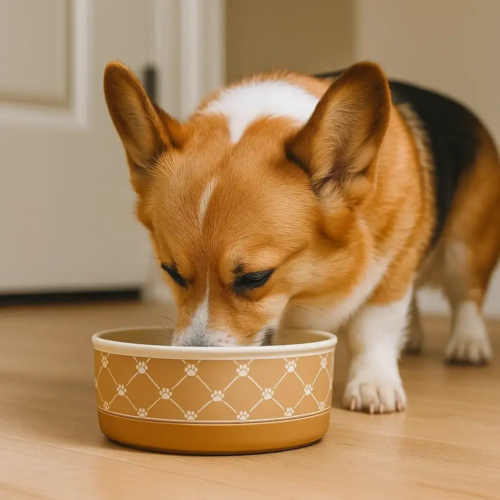 Durable Small Pet Bowl Trellis Paw Design for Dogs and Cats