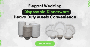 Elegant Wedding Disposable Dinnerware
