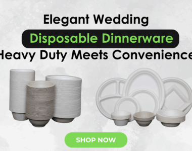 Elegant Wedding Disposable Dinnerware