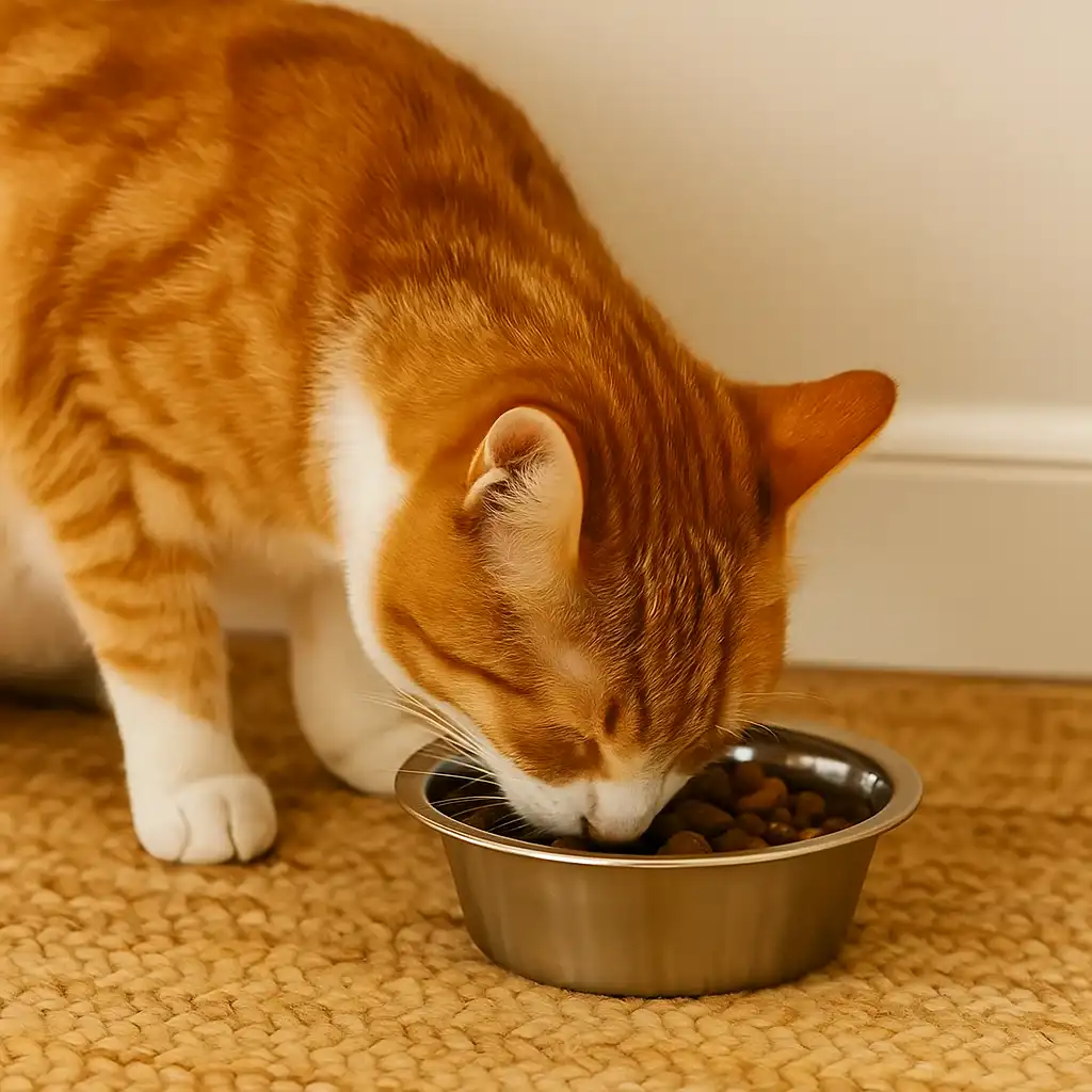 Stainless Steel Cat Dish 8oz for cats and small pets