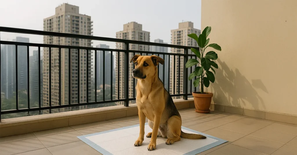 dogs or pup potty training in apartments