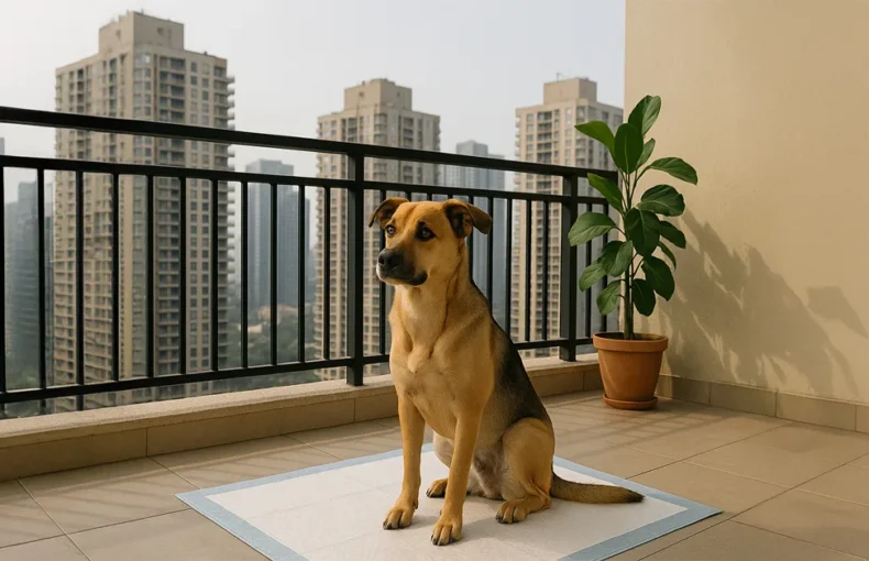 dogs or pup potty training in apartments