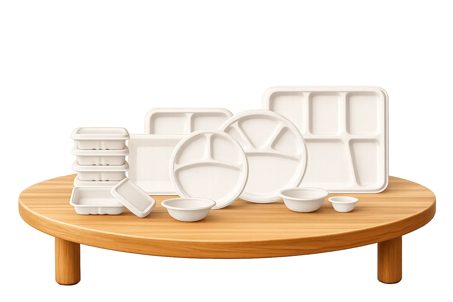 Round Square Plates