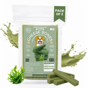Spirulina Cheese Bones for Dogs Large